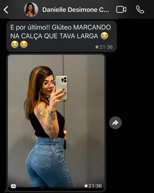 Feedback de aluna comprovando resultados do método Power Glutes