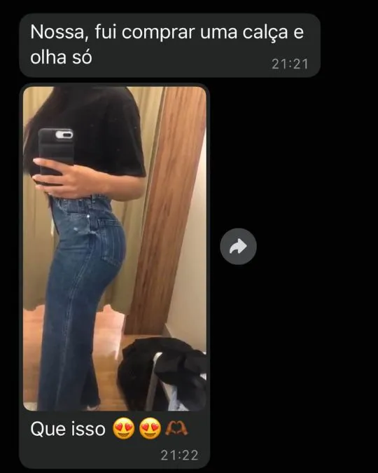 Feedback de aluna comprovando resultados do método Power Glutes